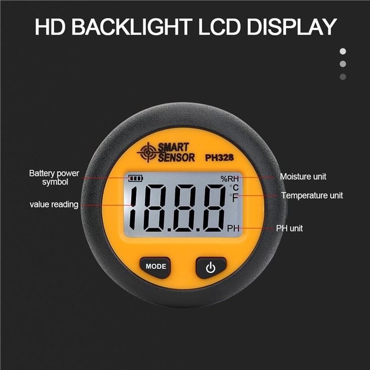 3 in 1 Solil Ph Tester With Temperature Moisture