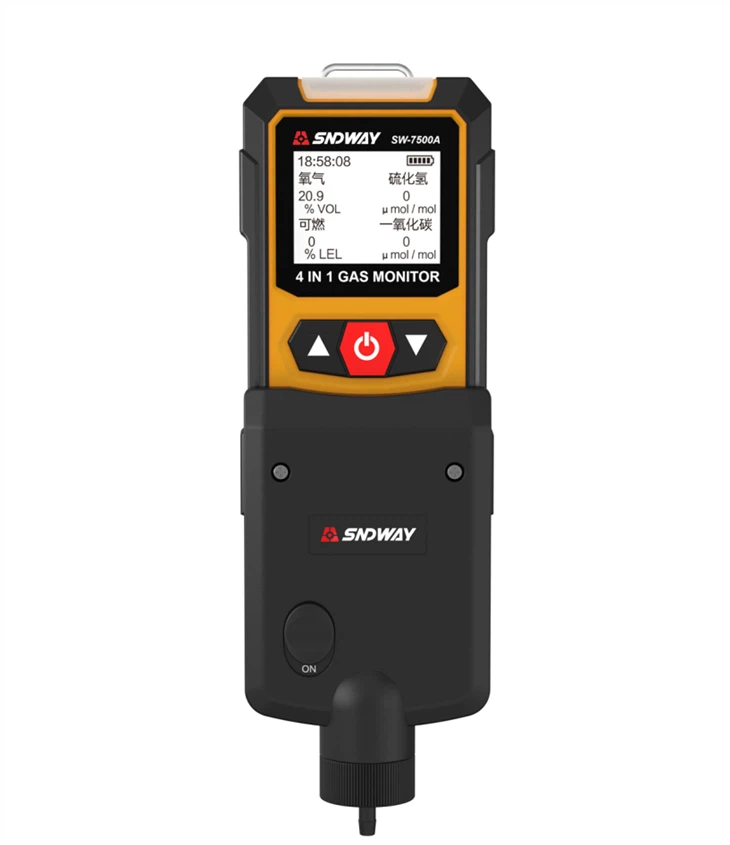 H2S O2 CO EX 4 Gas Monitor With Air Pump