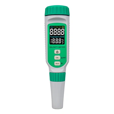 충전식 컬러 LCD 디지털 염도 측정기